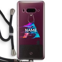 Abstract Spectrum: HTC U12+ Transparant Hoesje met koord