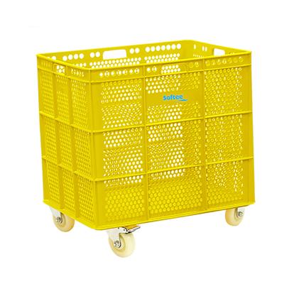 PU BASKET WITH WHEELS
