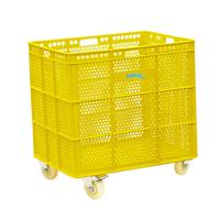 PU BASKET WITH WHEELS