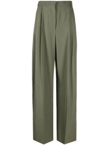 Alexander McQueen pantalon de tailleur à taille haute - Vert