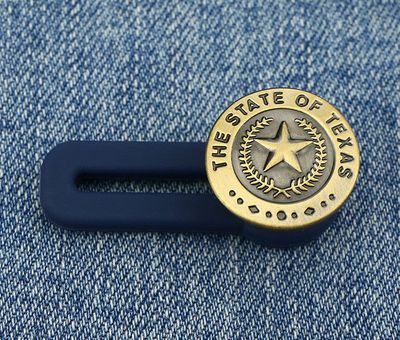 Op en Top Zwanger Broek Verlenger Brons Tekst Texas