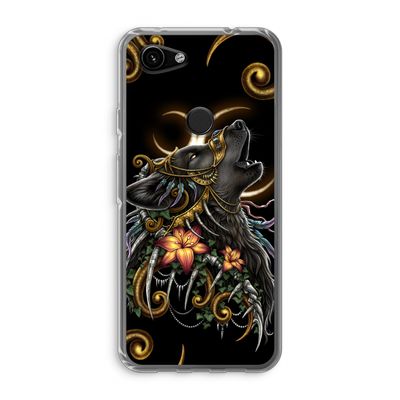 Huilende Wolf: Google Pixel 3a Transparant Hoesje