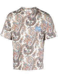 ETRO t-shirt en coton à imprimé cachemire - Tons neutres