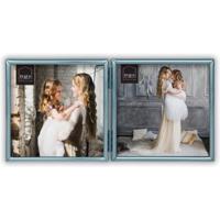 Haes Deco Duo Verzilverde Fotolijst Como voor 2 foto's van 10x10 cm - DVP12110