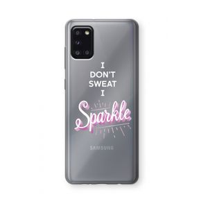 Sparkle quote: Samsung Galaxy A31 Transparant Hoesje