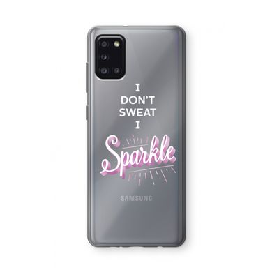 Sparkle quote: Samsung Galaxy A31 Transparant Hoesje