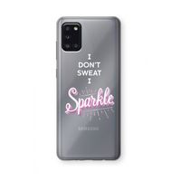 Sparkle quote: Samsung Galaxy A31 Transparant Hoesje