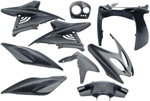 Edge Plaatset 9-delig voor yamaha aerox tot bouwjaar 2014 - carbon look