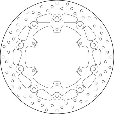 BREMBO Serie Oro remschijf, remschijven voor de moto, zwevend 78B40887 BREMBO Serie Oro remschijf, remschijven voor de moto, zwevend 78B40887