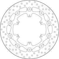 BREMBO Serie Oro remschijf, remschijven voor de moto, zwevend 78B40887