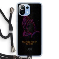Praying For My Haters: Xiaomi Mi 11 Lite Transparant Hoesje met koord