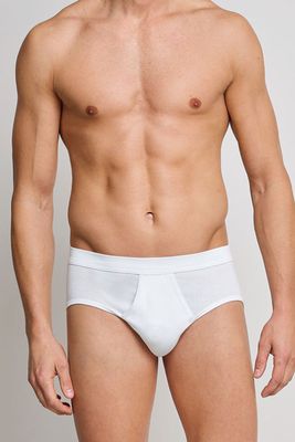 Schiesser Sportslip met gulp Essential 2-pack wit