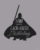 Kunstdruk Star Wars - Silhouette Quotes Vader 40x50cm