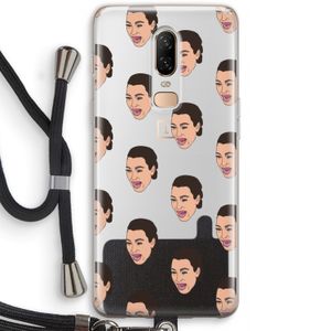 Ugly Cry Call: OnePlus 6 Transparant Hoesje met koord
