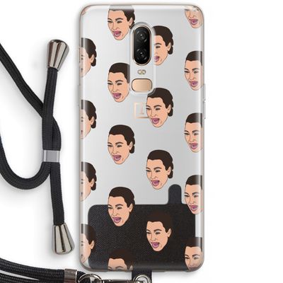 Ugly Cry Call: OnePlus 6 Transparant Hoesje met koord