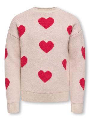 Kids ONLY winter sweater meisjes - grijs - KogNaja - regular fit, gebreid