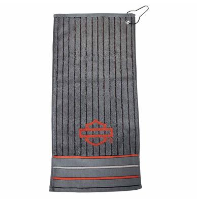 Harley-Davidson Open Bar & Shield Logo Stripes Bar Handdoek Harley-Davidson Open Bar & Shield Logo Stripes Bar Handdoek