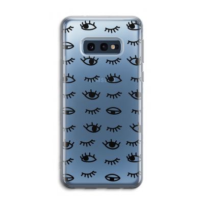 Eye pattern #2: Samsung Galaxy S10e Transparant Hoesje