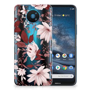 Hoesje maken Nokia 8.3 Watercolor Flowers