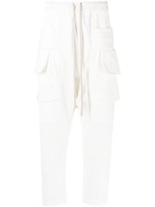 Rick Owens DRKSHDW pantalon droit à lien de resserrage - Blanc