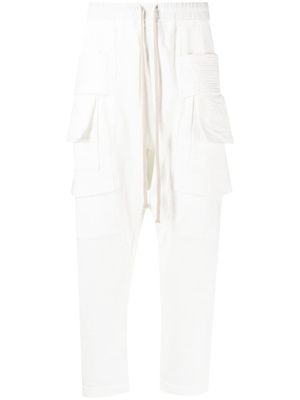 Rick Owens DRKSHDW pantalon droit à lien de resserrage - Blanc