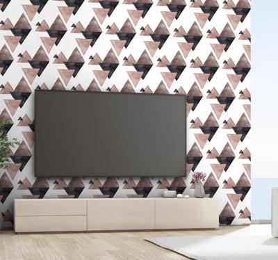 Behang geometrisch driehoek