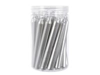 Decoris Kerstboomkaarsjes zilver1,3x10.5 cm 22st