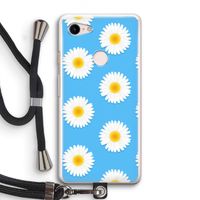 Margrietjes: Pixel 3 Transparant Hoesje met koord