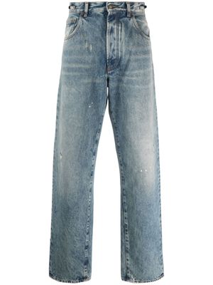 DARKPARK jean droit à patch logo - Bleu
