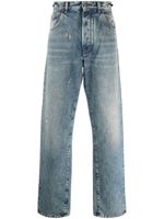 DARKPARK jean droit à patch logo - Bleu