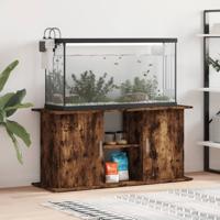Aquariumstandaard 121x41x58 cm bewerkt hout gerookt eikenkleur - thumbnail