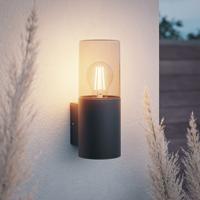 Blaze - LED Wandlamp - Up light - E27 Fitting - IP44 Waterdicht - Smokey glas