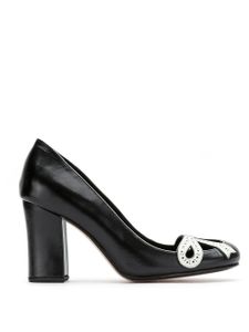 Sarah Chofakian panelled leather pumps - Noir