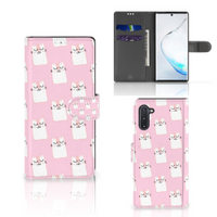 Samsung Galaxy Note 10 Telefoonhoesje met Pasjes Sleeping Cats