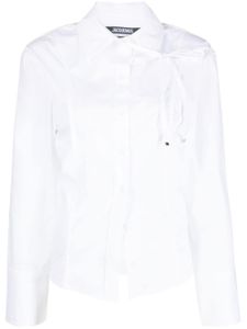 Jacquemus chemise La Chemise Ruban en coton - Blanc