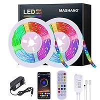 5m 10m 15m 20m led strip verlichting rgb waterdicht muziek sync led 2835 smd kleur veranderende 24 toetsen afstandsbediening bluetooth controller voor slaapkamer home tv backlight Lightinthebox - thumbnail