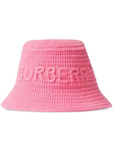 Burberry bob à logo brodé - Rose