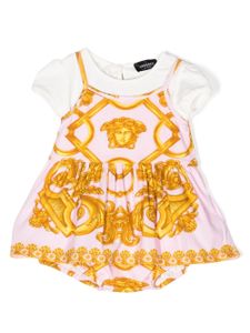 Versace Kids robe-short à imprimé baroque - Rose