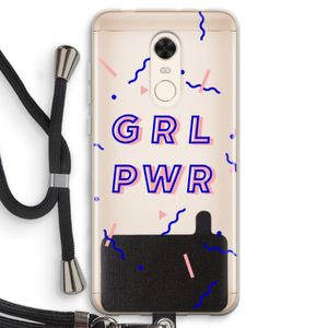 GRL PWR: Xiaomi Redmi 5 Transparant Hoesje met koord