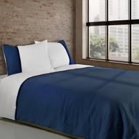 Dommelin Dommelin Dekbedovertrek Bari Percal 200TC Jeansblauw-Navy 200x200/220 cm