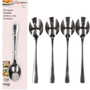 Theelepeltjes/koffielepeltjes - set van 12x - 14 cm - dessertlepels