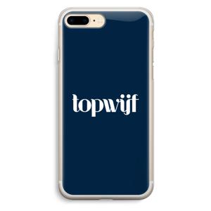 Topwijf Navy: iPhone 7 Plus Transparant Hoesje