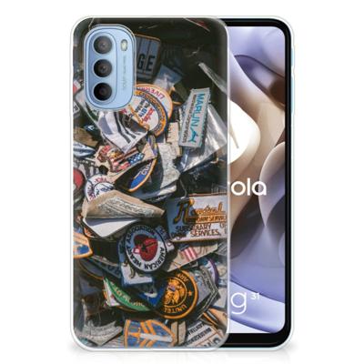 Motorola Moto G31 | G41 | Siliconen hoesje | met foto Badges