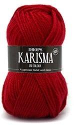 Drops Karisma Uni Colour 048 Donkerrood