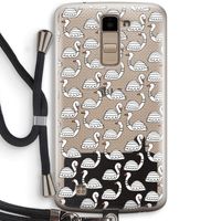 Zwanen: LG K10 (2016) Transparant Hoesje met koord