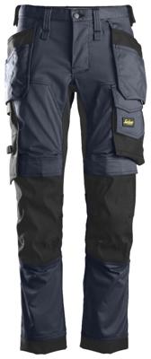 Snickers Workwear 6241 Stretch Werkbroek met holsterzakken blauw/zwart - maat 50