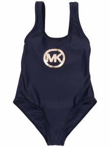 Michael Kors Kids maillot de bain à logo imprimé - Bleu