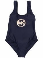 Michael Kors Kids maillot de bain à logo imprimé - Bleu