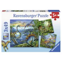 Ravensburger 3 Dinosauriërs Puzzels 3x49 Stukjes