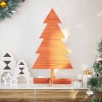 VidaXL Kerstdecoratie kerstboom 80 cm massief grenenhout wasbruin VidaXL Kerstdecoratie kerstboom 80 cm massief grenenhout wasbruin